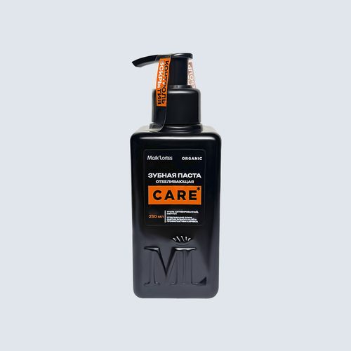 Зубная паста с углём Отбеливающая ORGANIC, 250 мл