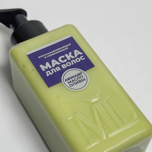 Маска для волос "Восстанавливающая" с авокадо и маслом оливы, 250 мл