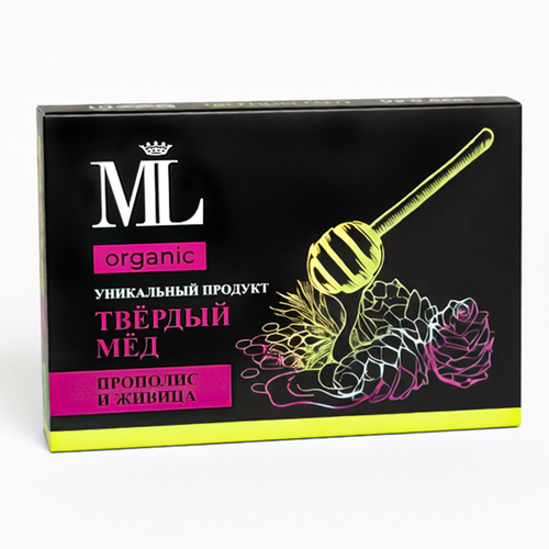 Медовые леденцы «ТВЁРДЫЙ МЁД» с прополисом и живицей