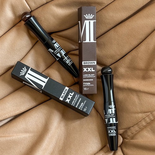 Тушь для ресниц XXL Lash Blast водостойкая (коричневая)